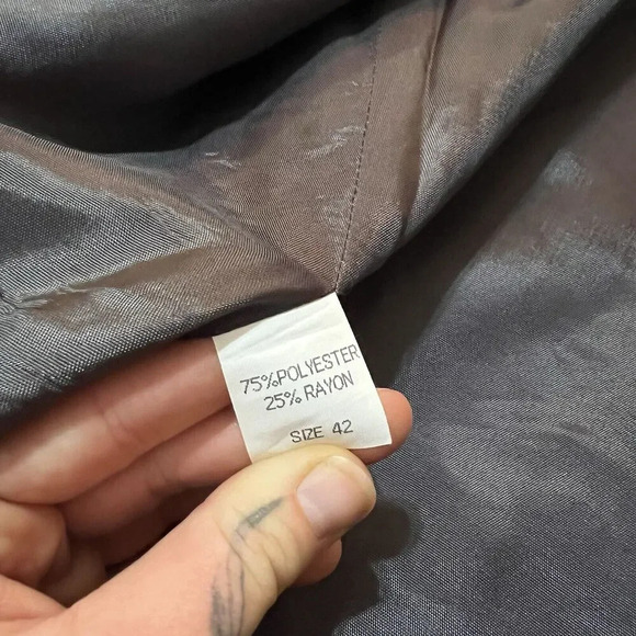 City Street Double Breast Wool Blend Luxury Blazer Jacket Men Size L 42 European - Picture 6 of 13